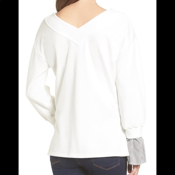 J.O.A. Los Ángeles Ruffle Cuff Sweatshirt - Picture 3 of 8